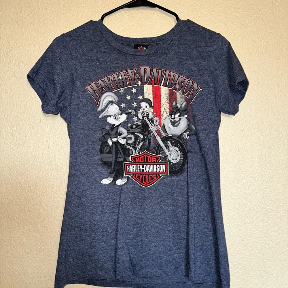 Harley-Davidson Kids Navy Cartoon Graphic Tee